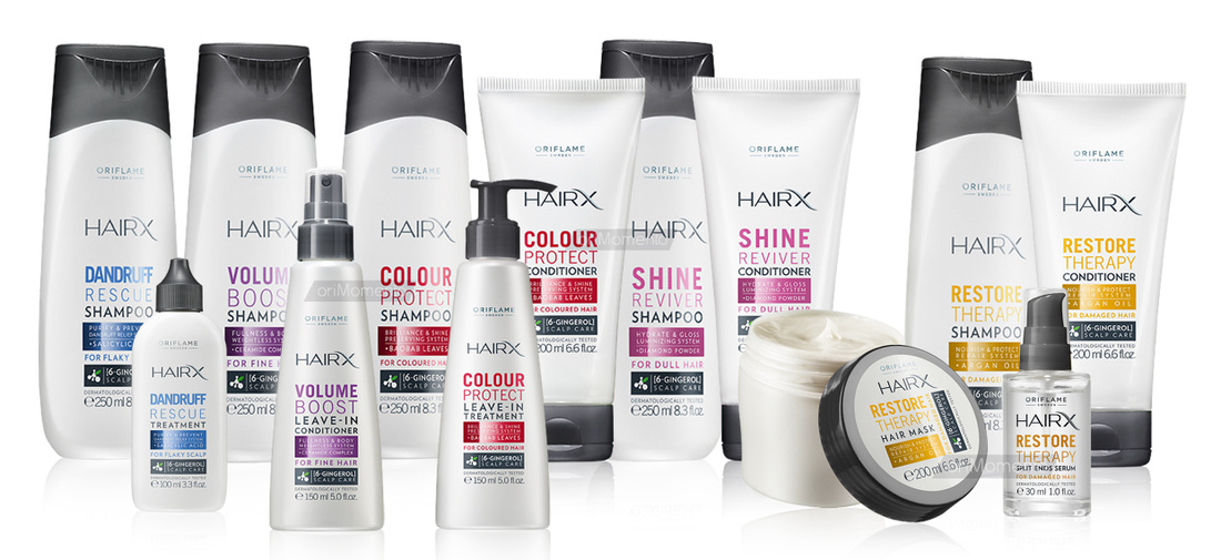 HairX Oriflame šampūni
